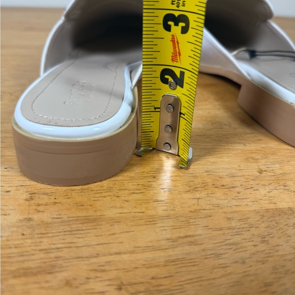 Rag And Co Womens White Studded Flat Mules 10 - Picture 11 of 12